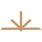 Ekena Millwork Kennewick Timber Gable Bracket, Western Red Cedar, 96"W x 44"H x 1 1/2"D x 5 1/2"F, 11/12 Pitch GBW096X44X0206KEN00SWR - alternate 1